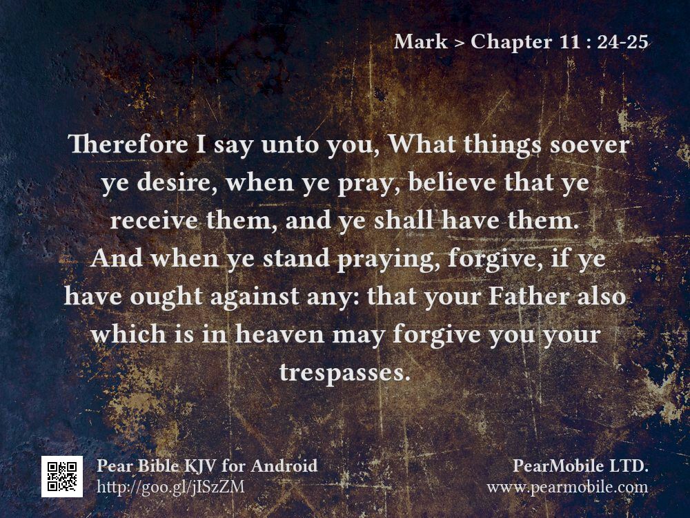 Mark, Chapter 11:24-25